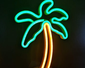 Neon Sign - Palm Tree Shape