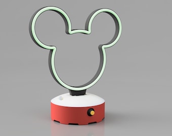 Neon Sign - Mickey Mouse Shape