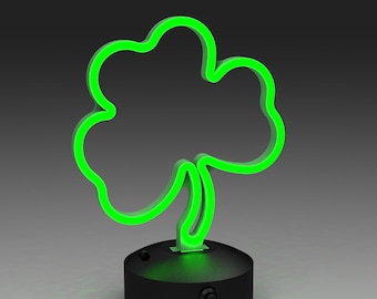 Neon Sign - Shamrock / Clover Shape