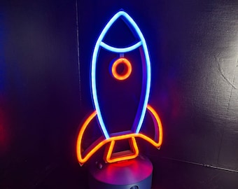 Neon Sign - Rocket Shape  (Standard & XL Version)