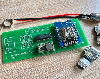 GeoLeaf PCB with pre-soldered and configured components