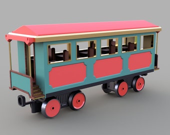 Passenger Carriage for 3D Printed Smart Steam Train