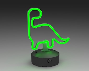 Neon Sign - Dinosaur Shape