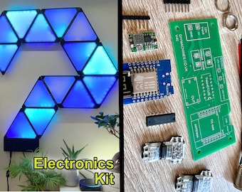 PCB GeoLeaf (sin soldar) con componentes