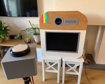 Arcade button mount for DIY Photo Booth