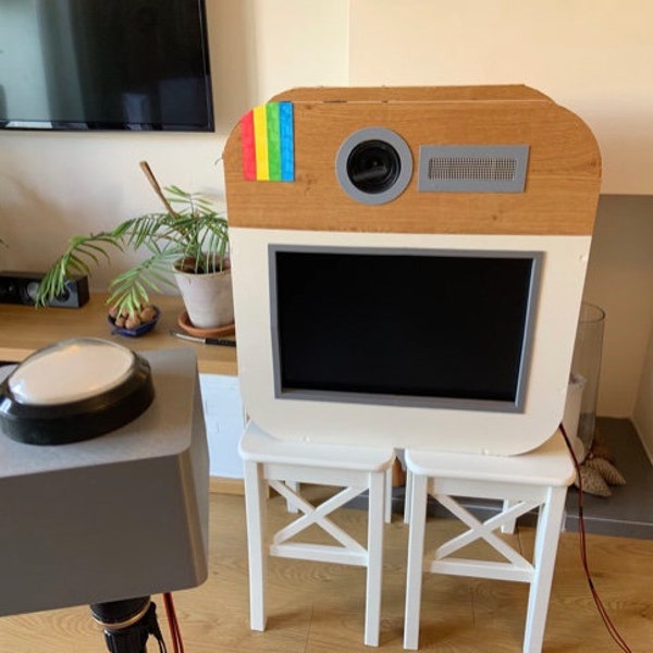 Arcade button mount for DIY Photo Booth