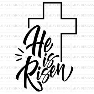 He is Risen svg * Easter svg * Faith svg* Easter * Christian svg * He is Risen png * Easter png * Christian png