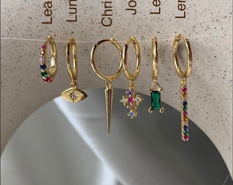 LeLievre Gold Earrings | 925 sterling silver 18k gold plating | hoops | Chic simplicity| elegant modern |