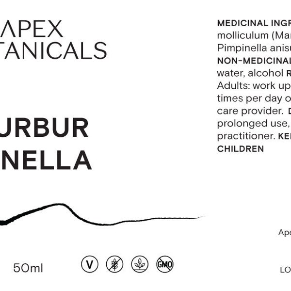 Burbur Pinella Tincture | Desmodium molliculum | Pimpinella anisum | Buhner Protocol