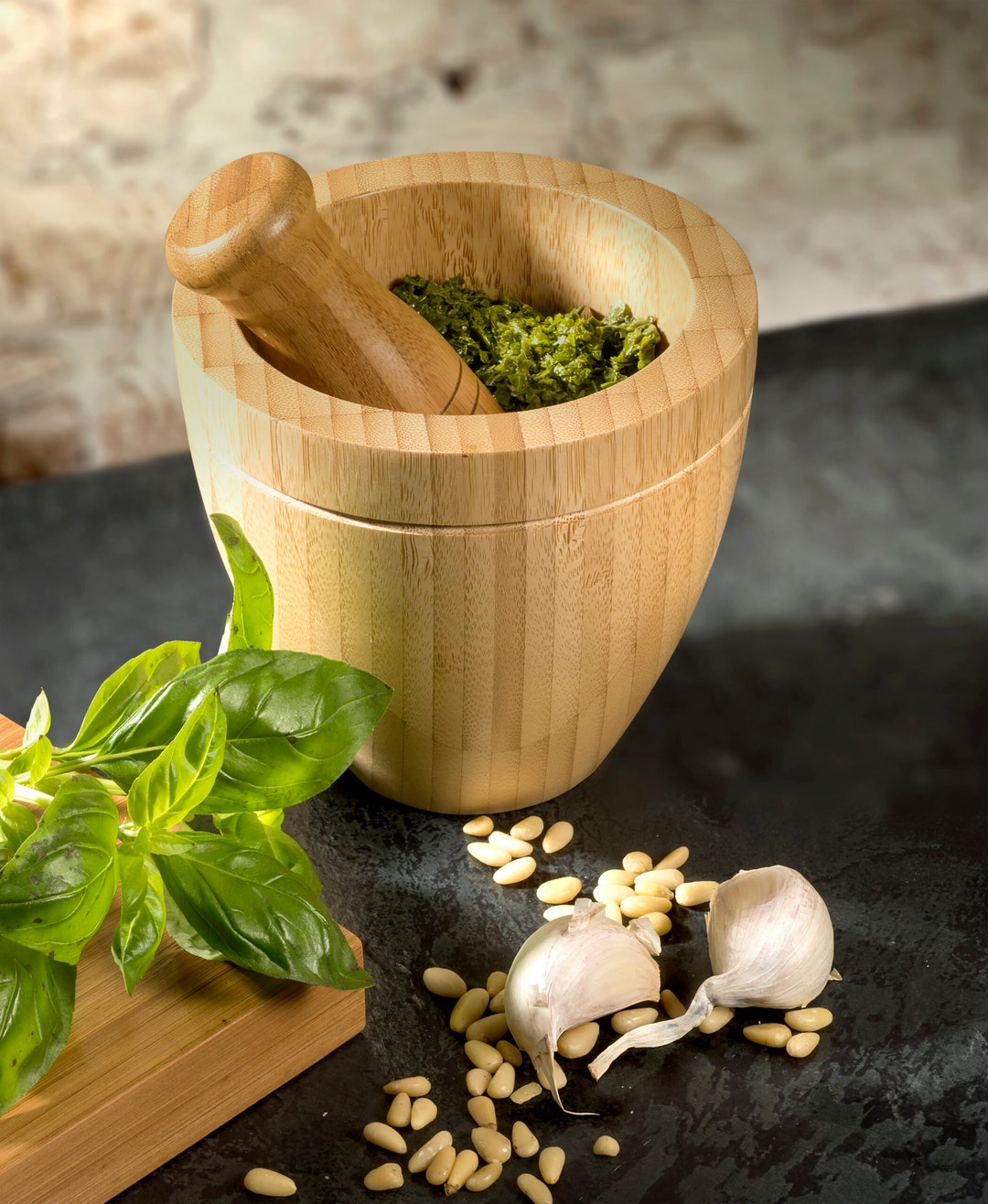 Wooden Pestle and Mortar Etsy