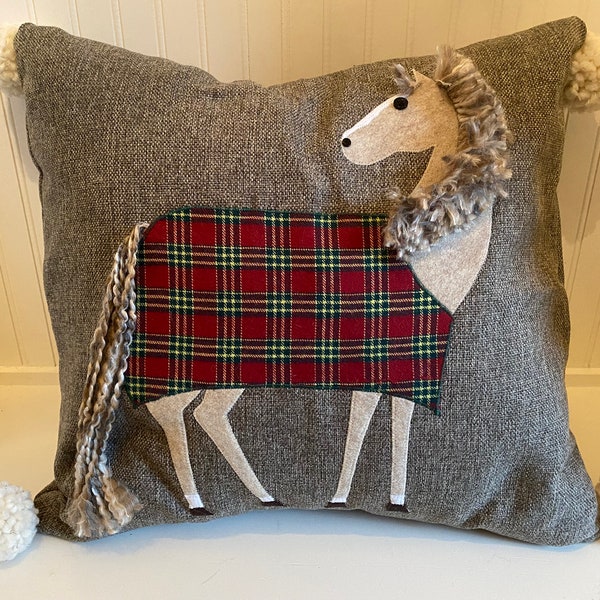 Horse Pillow Etsy