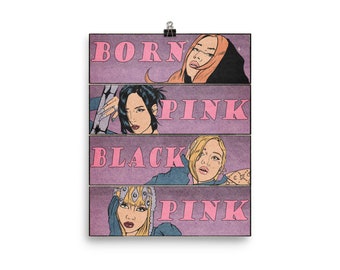 刻印入りK-POPサインボード：ブラックピンク風木製アートギフト - Etsy