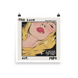 This Love Taylor&#39;s version Inspired vintage Comic Poster