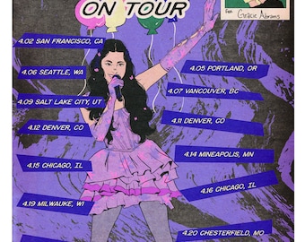 Olivia Rodrigo Sour Tour Poster: Vintage Comic Style (Digital Download)
