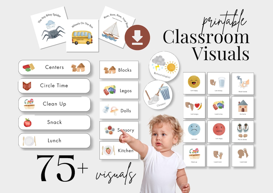 Preschool Classroom Visual Starter Pack Downloadable - Etsy Australia