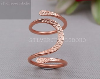 Adjustable Arthritis Splint Ring: Sterling Silver, Copper, Brass