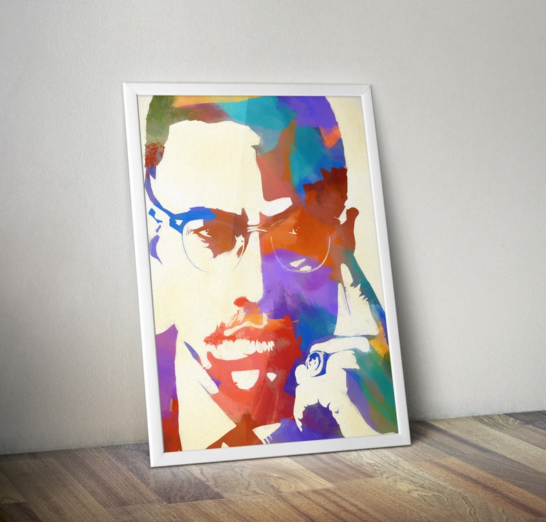 Malcolm X Wall X/civil Rights/civil Rights Etsy