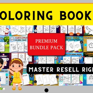 2024 Kids KDP Interior Bundle, Master Resell Rights: Coloring Pages for Kids, Coloring Books for Kids, Coloring Book Printable, PLR Pack