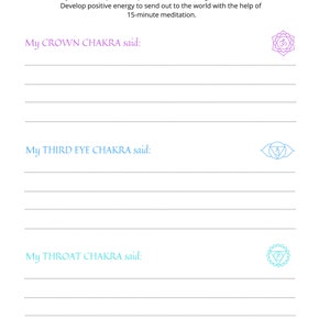 Canva Chakra Healing Workbook Chakras Canva Journal Crystal Healing