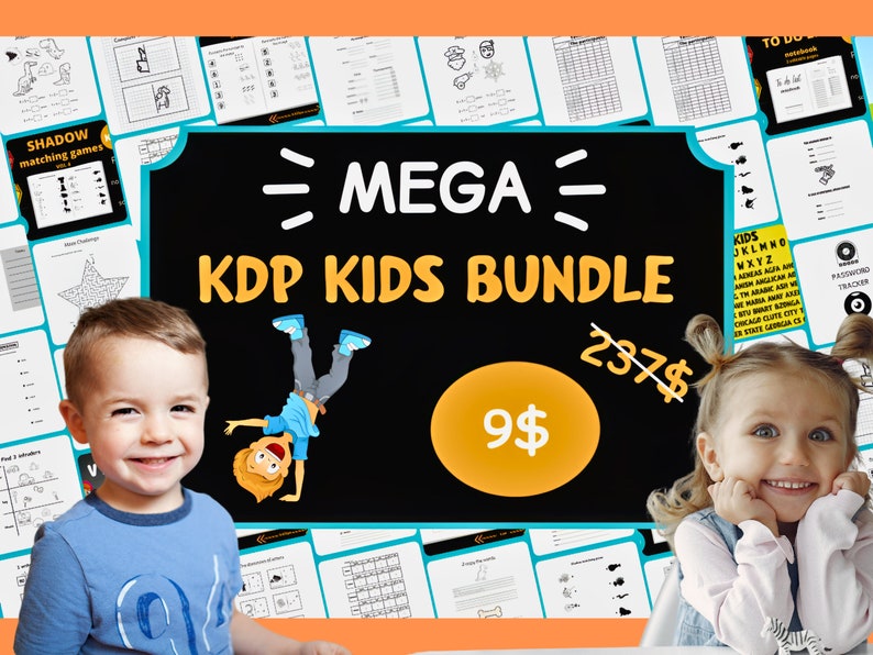 2024 ULTIMATE KDP Kids Bundle, PLR Digital Products Activity Book, Plr eBook Templates, Plr Bundle 1000 Pages, Master Resell Rights License image 1