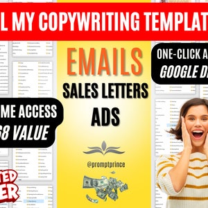 ALL Copywriting Formulas: Facebook Ads, Webinar Email Copywriting, Sales Pages, Order Bumps, Upsell Copy, Thank You Pages, Copywriter Kit