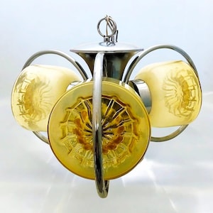 Vintage Mazzega Ceiling Lamp – 1970s Space Age Design