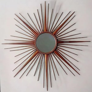 Vintage Vallauris Sunburst Spiegel – Ikonisches Design aus der Mitte des Jahrhunderts