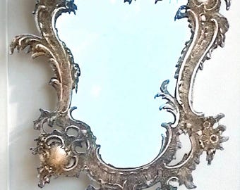 Art Nouveau gilt bronze wall mirror — c.1900-1910