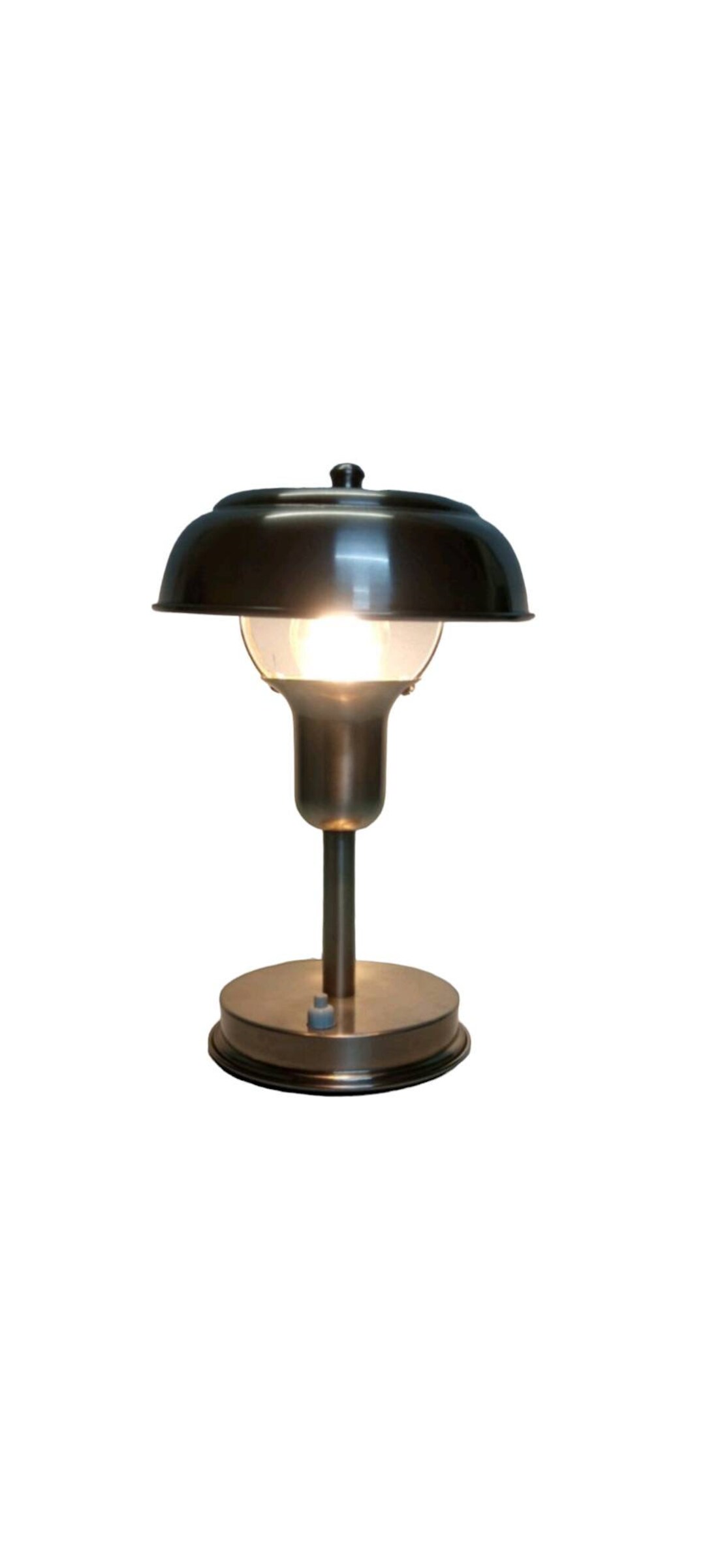 Art Deco Table Lamp, German Table Lamp, Vintage Mushroom Lamp, Mid