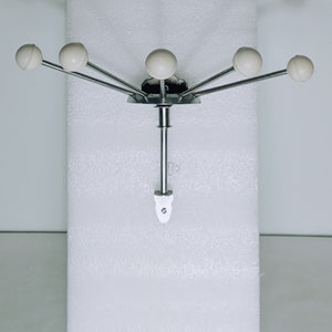 Vintage Wall-Mounted Folding Coat Rack - Space Age & Mid-Century Modern Style