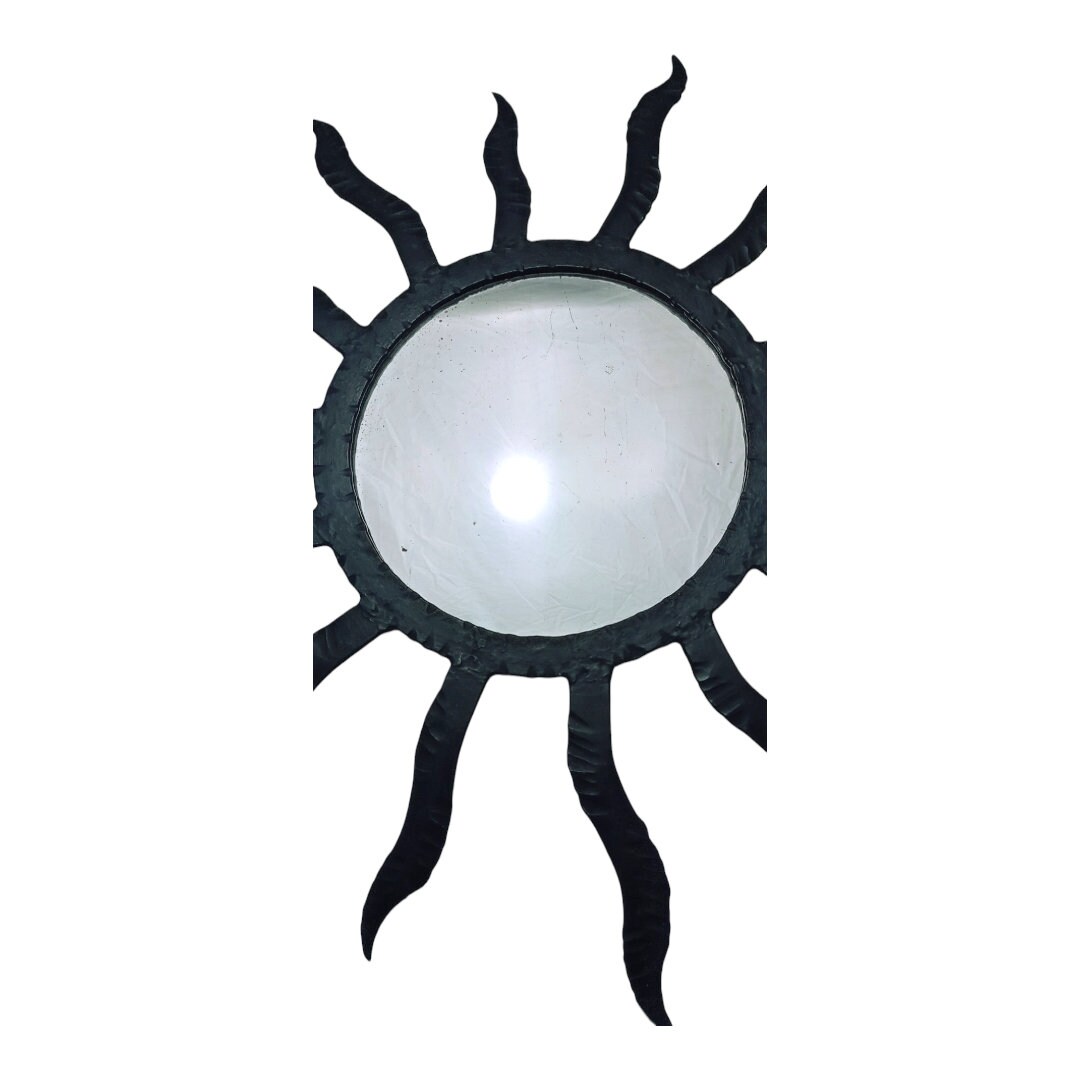 Miroir Soleil Fer Forgé Ferronnerie Vintage Années 50 60