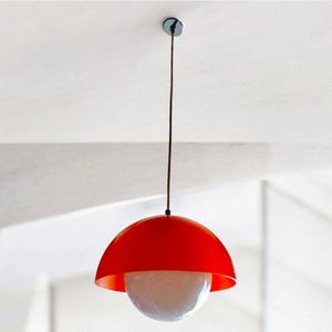 IKEA VÄSTER オレンジシーリングライト NEW IN BOX Ikea Red VASTER Pendant Lamps Space Modern Retro