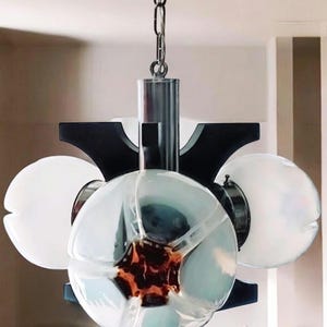 Mazzega Ceiling Lamp, Space Age Design from the 1970s