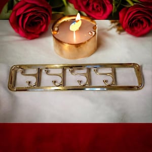 Vintage Brass Wall Coat Rack – Art Deco & Mid-Century Style