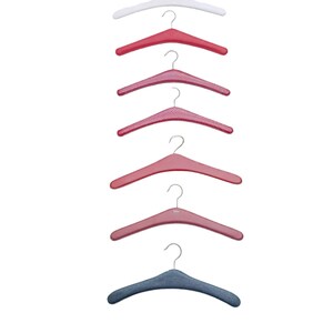 Set of Vintage Leather Hangers with Studs – 1950s-60s