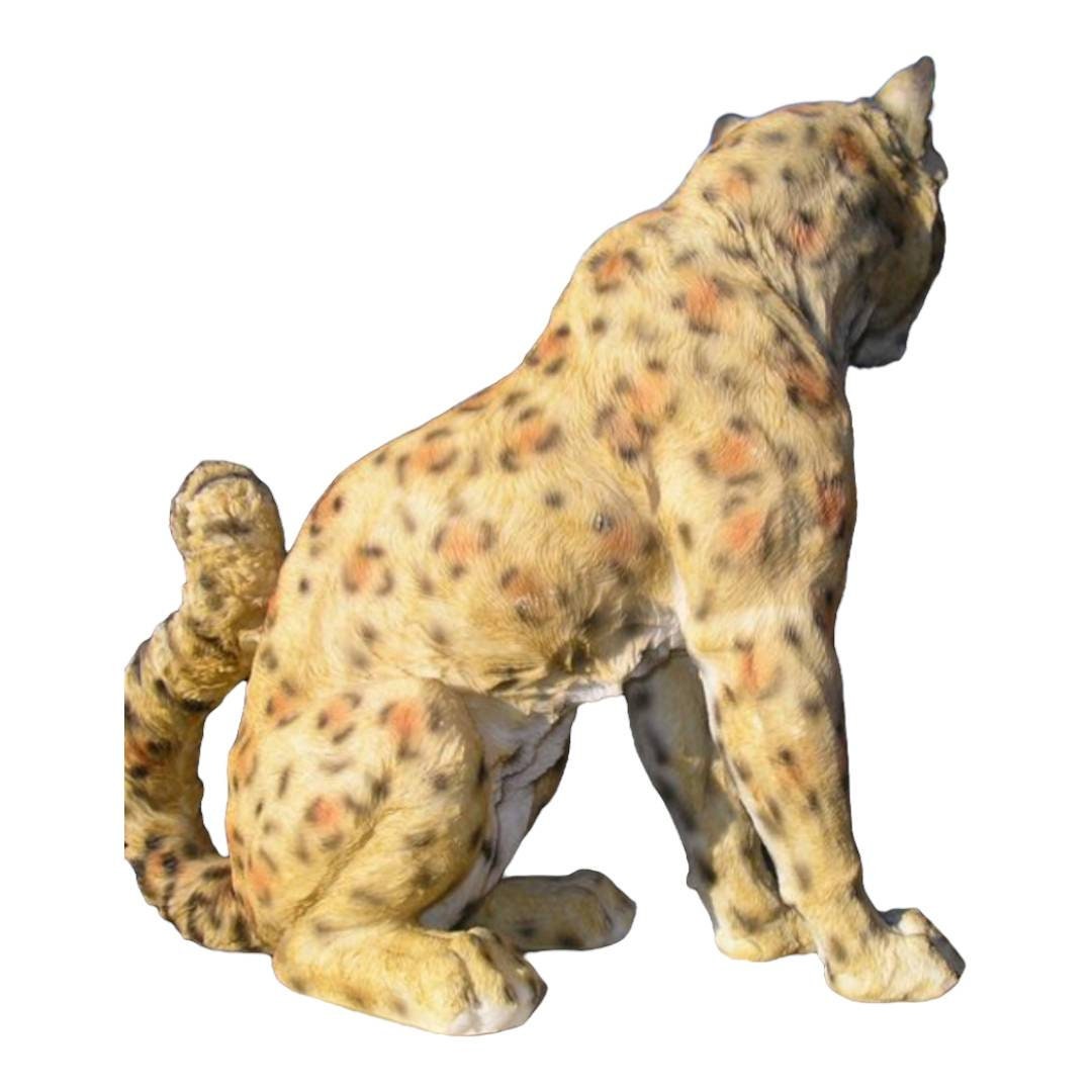 ポリクローム樹脂ヒョウ彫刻 – オリジナルヴィンテージ – ハリウッド
