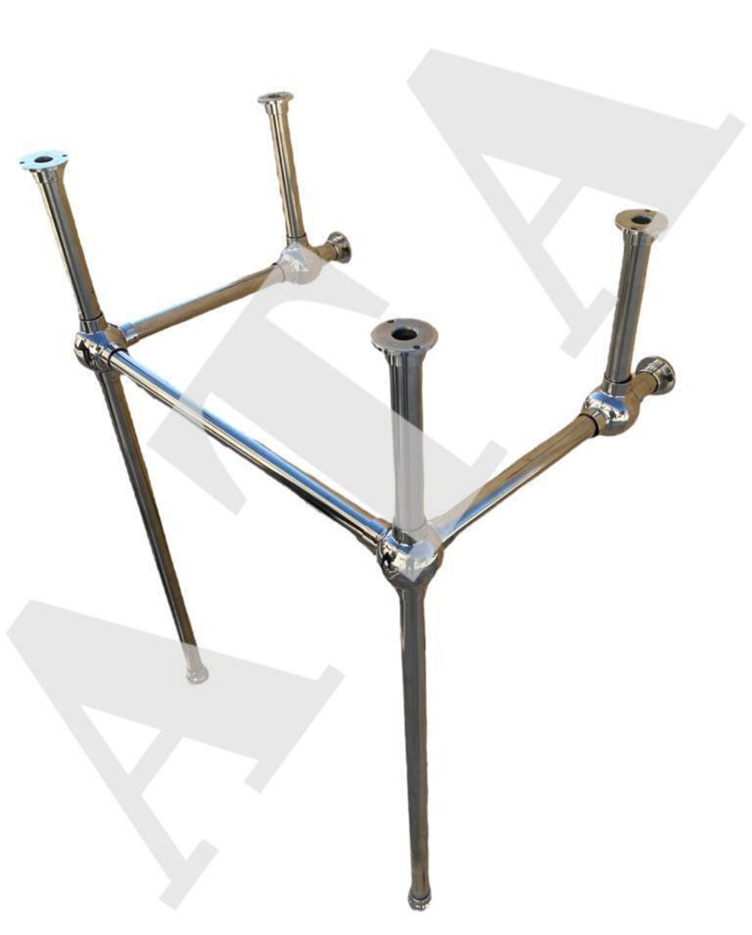 Free Shipping Chrome Sink Legs Bathroom Sink Console Legs Custom Sink