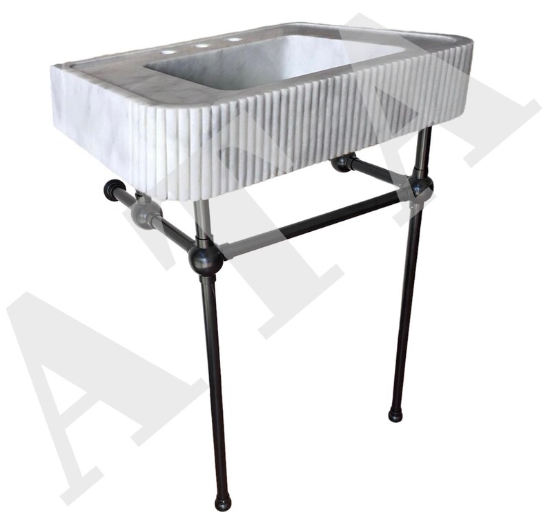 Free Shipping Chrome Sink Legs Matte Black Sink Console Legs Etsy