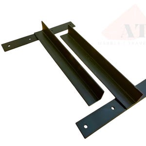 SOPORTES DE ACERO para lavabos de mármol montados en la pared Soportes flotantes para lavabos Soporte para lavabos montados en la pared Soporte para lavabos montados en la pared Bloque de pared