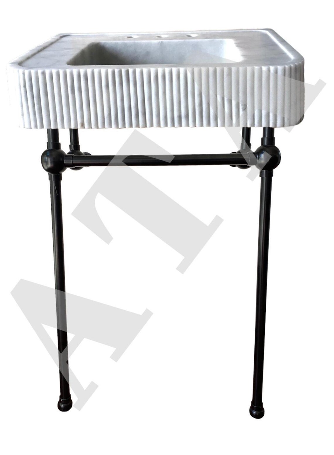 Chrome Sink Console Legs: Elegant Bathroom Sink Base - 36” - Etsy