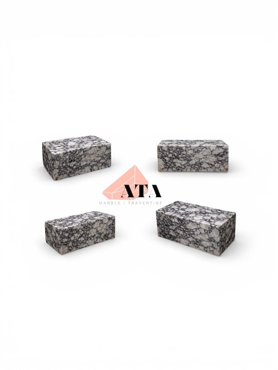 Handmade Calacatta Viola Marble Shower Bench: Natural Stone Coffee