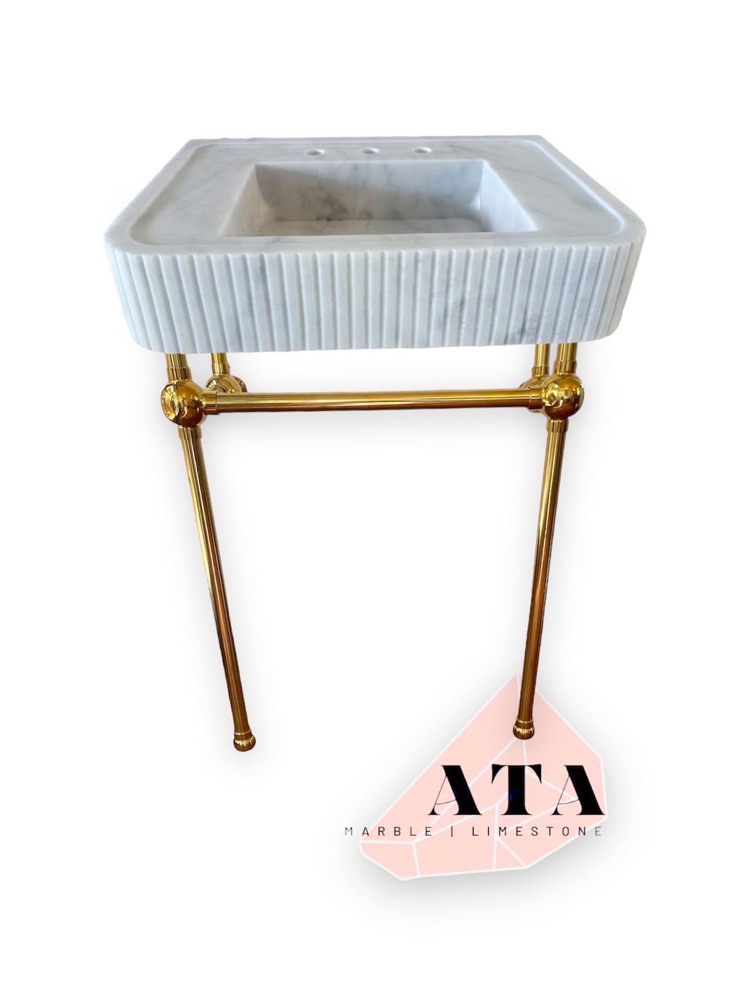 REAL BRASS Sink Legs Brass Sink Console Legs Custom Sink Legs