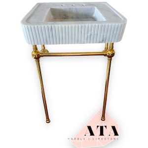 Patas de lavabo de latón auténtico Patas de consola de lavabo de latón Patas de lavabo personalizadas Patas de lavabo decorativas Consola de lavabo dorada Base de lavabo de latón