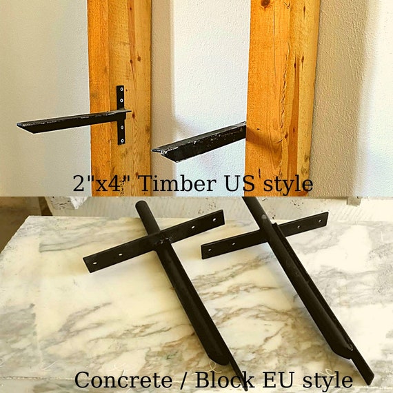 STEEL BRACKETS for Wall Mounted Marble Sinks Floating Sink Etsy
