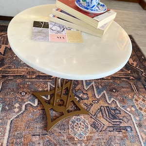 Free Shipping White Marble Top Coffee Table Marble Side Table with Gold Legs Living Room Table Round Coffee Table