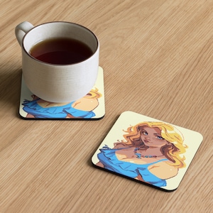 Stardew Valley Haley Drinking Coasters - Home Decor - House Warming Gift - Coffee Coasters
