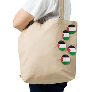 Palestine Flag Pin Set: Glossy, Scratch-Resistant Tinplate Buttons