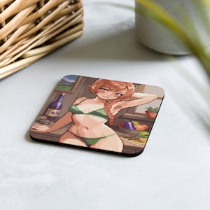Stardew Valley Leah Drinking Coasters - Home Decor - House Warming Gift - Coffee Coasters