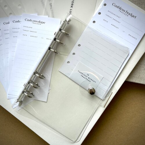 A6 / Personal Size Clear Binder for Cash Stuffing Envelopes Etsy Australia