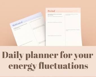 Daily planner for different energy levels